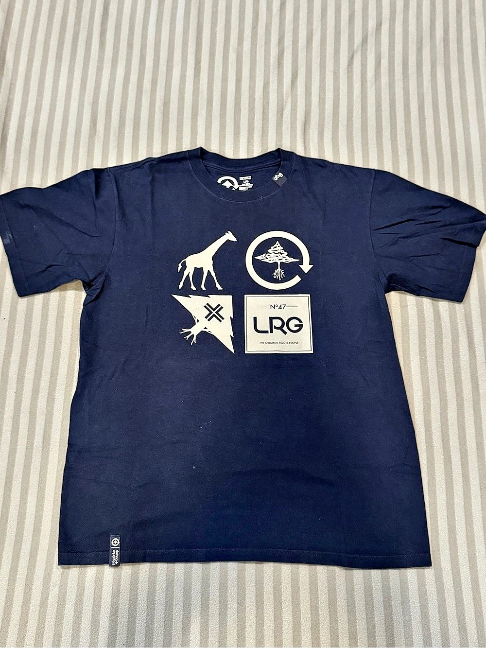 LRG Graphic T-Shirt in Blue Size Large Like New